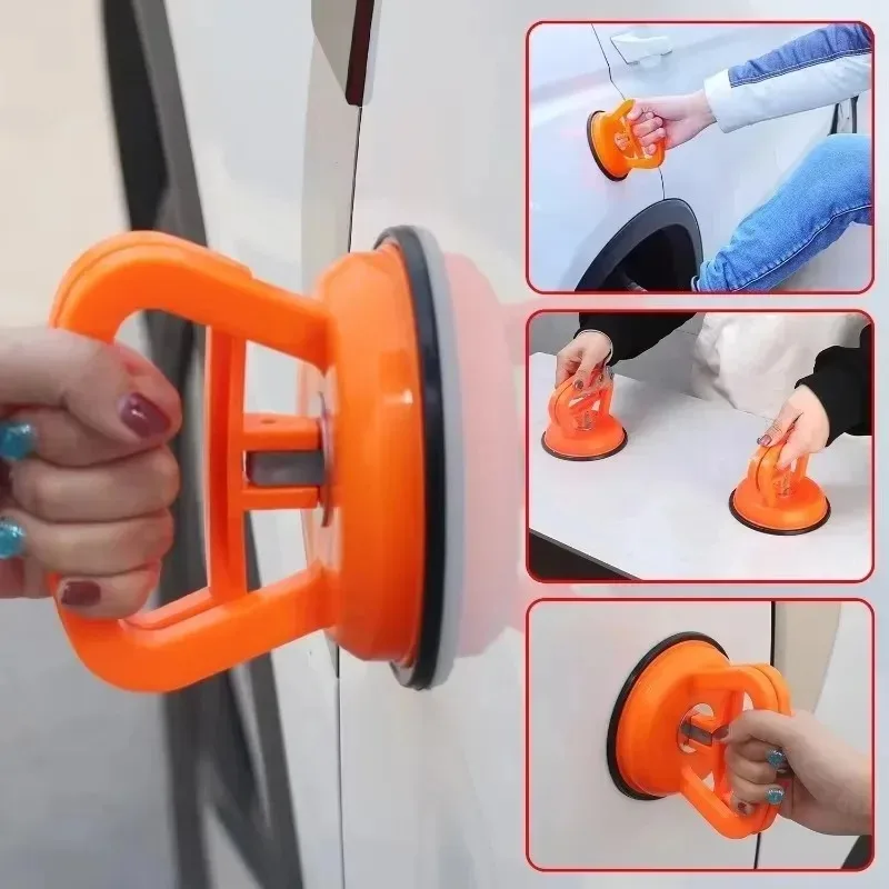 Dent Repair Puller - Przyssawki samochodowe do naprawy wgnieceń, czarno-pomarańczowe,